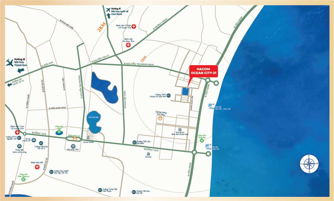 Vị trí Hacom Ocean City