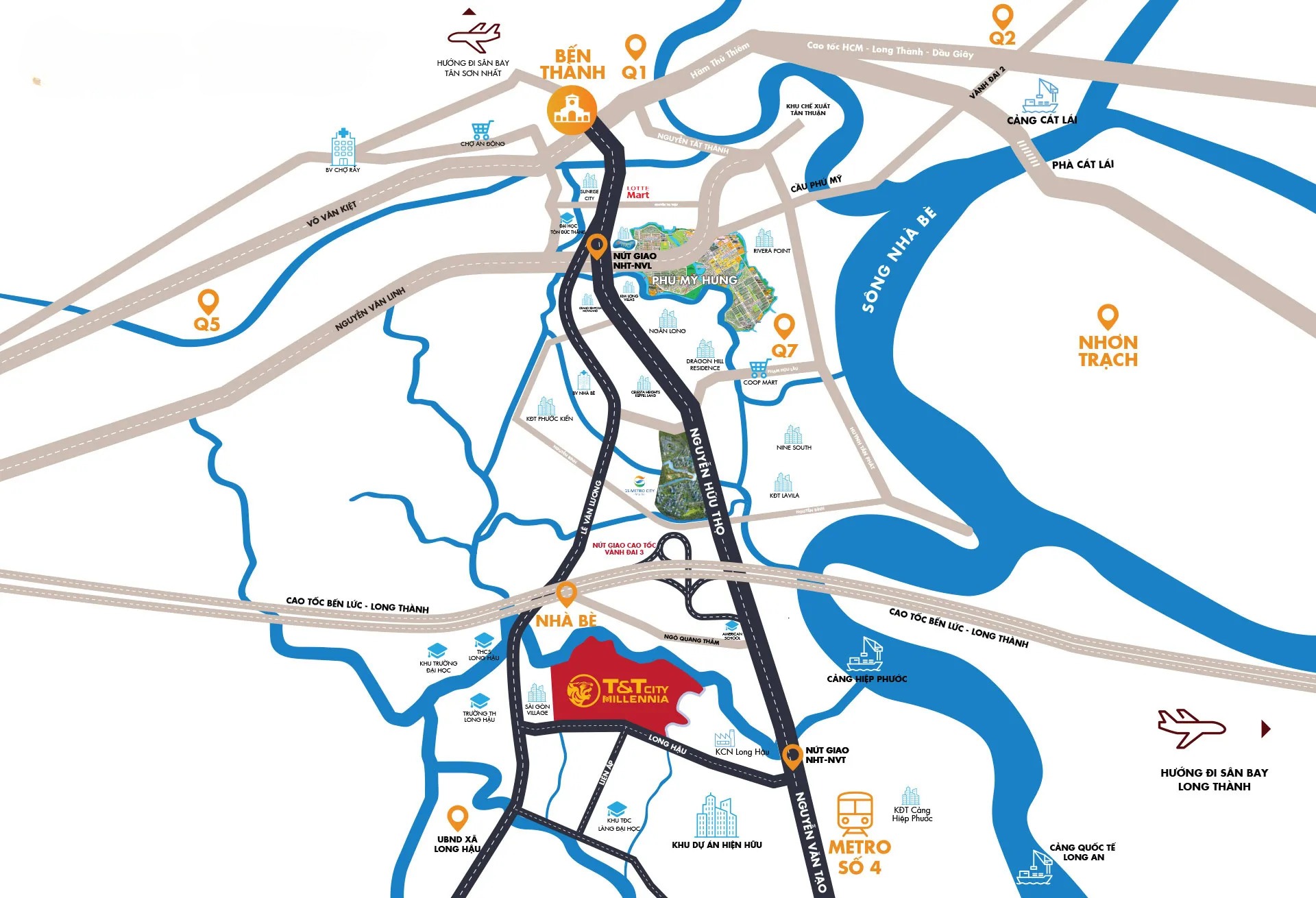 Vị trí T&T City Millennia